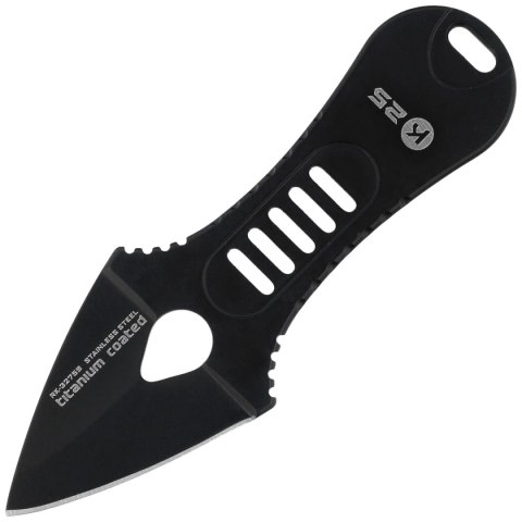 Nóż na szyję K25 RK-32759 Black Steel, Black Titanium 7Cr17Mov K25 by Martinez Albainox