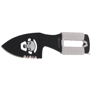 Nóż na szyję Martinez Albainox Skull Neck Knife White Cord, Black 3Cr13Mov (32450) Martinez Albainox