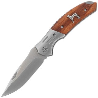 Nóż składany Albainox Hunting Zebra Wood, Satin 3Cr13Mov (25091) Martinez Albainox