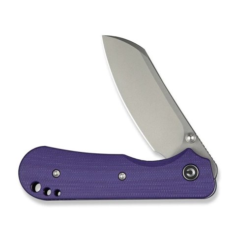 Nóż składany Civivi Crabby Purple G10, Stonewashed 14C28N by Ken Onion Jr. (C24055-2) Civivi by WE Knife