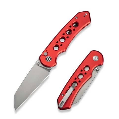 Nóż składany Civivi Pragma Prime Red Aluminium, Stonewashed 14C28N (C24067-2) Civivi by WE Knife