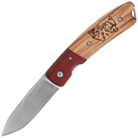 Nóż składany Martinez Albainox Bear Zebra Wood, Satin 3Cr13Mov (25079GR622) Martinez Albainox