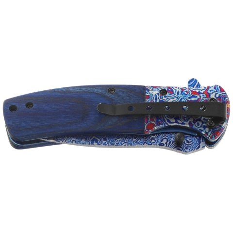 Nóż składany Martinez Albainox Blue Wood/Steel, 3D 3Cr13Mov (18911) Martinez Albainox