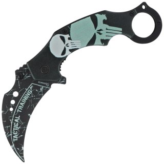 Nóż składany Martinez Albainox Training Karambit 3D Skull Black ABS, Blunt 3Cr13MoV (18713-A) Martinez Albainox