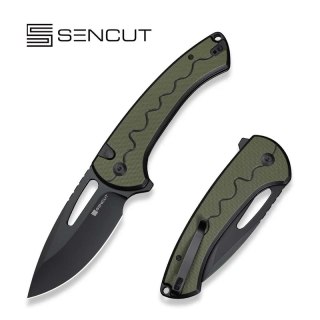 Nóż składany Sencut Squiggy Black / Green G10, Black 9Cr18MoV (S24082A-2) Sencut by We Knife