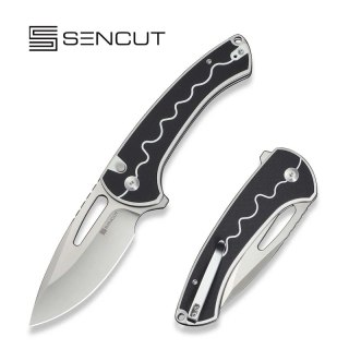 Nóż składany Sencut Squiggy White / Black G10, Satin 9Cr18MoV (S24082A-1) Sencut by We Knife