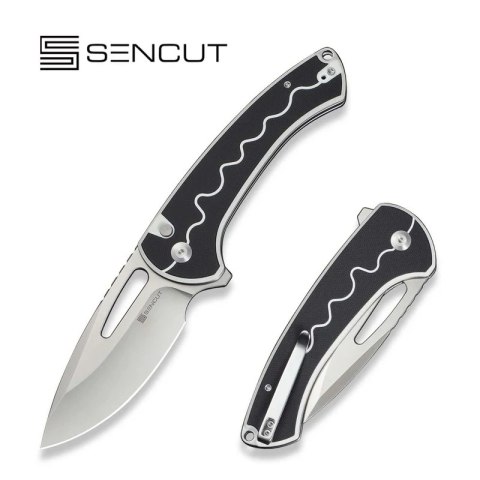 Nóż składany Sencut Squiggy White / Black G10, Satin 9Cr18MoV (S24082A-1) Sencut by We Knife