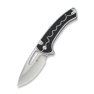 Nóż składany Sencut Squiggy White / Black G10, Satin 9Cr18MoV (S24082A-1) Sencut by We Knife