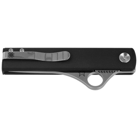 Nóż składany Spyderco Essenza Black Aluminium, Satin N690Co by Riccardo Gobbato (C272ALBKP) Spyderco Inc.