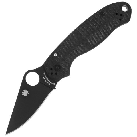 Nóż składany Spyderco Para 3 Salt Black G10, Black DLC MagnaCut by Sal, Eric Glesser (C223GMCBKP) Spyderco Inc.