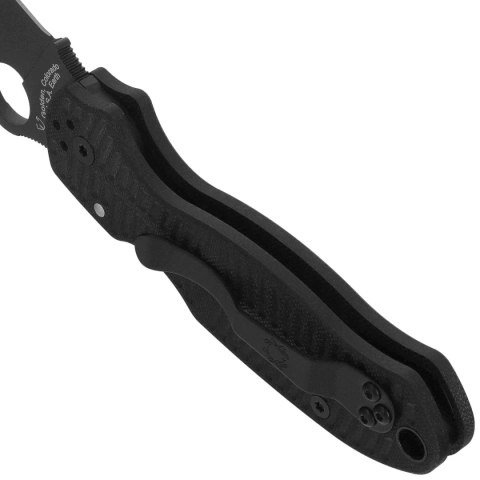 Nóż składany Spyderco Para 3 Salt Black G10, Black DLC MagnaCut by Sal, Eric Glesser (C223GMCBKP) Spyderco Inc.