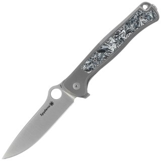 Nóż składany Spyderco Slym Titanium/Dark Matter Polar Fat Carbon, Satin M390 by Moletta (C271TIP) Spyderco Inc.