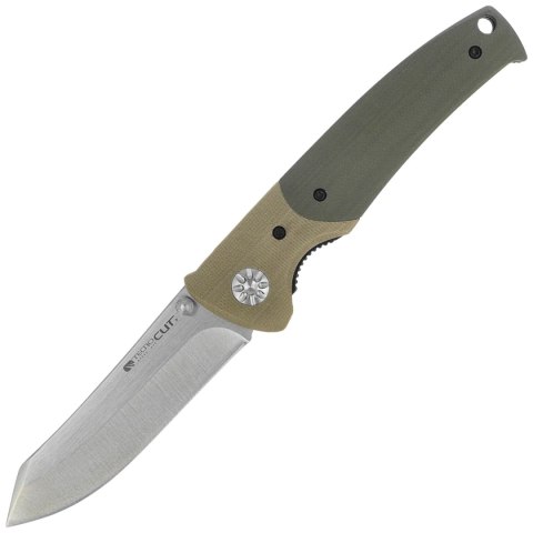 Nóż składany Tecnocut TCN6526TG-S - Green/Khaki G10, Satin 440 Viper by Tecnocut