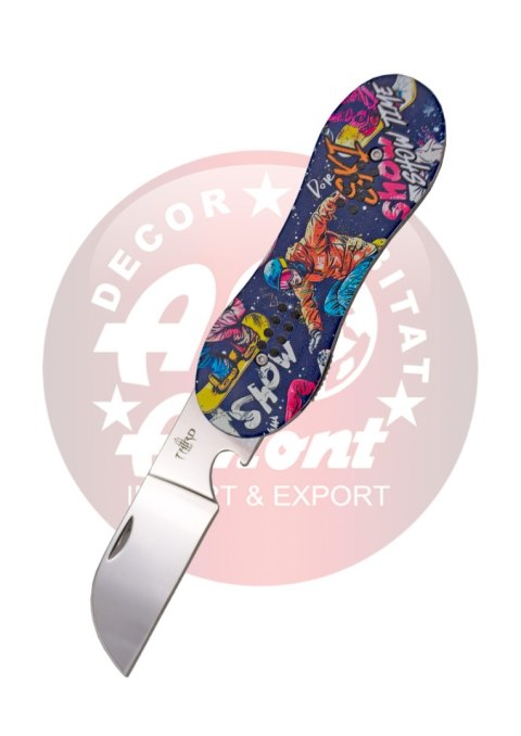 Nóż składany Third Decor Habitat Snowboarder Graphic Aluminium, Mirror 420 (TH-N119A) Decor Habitat