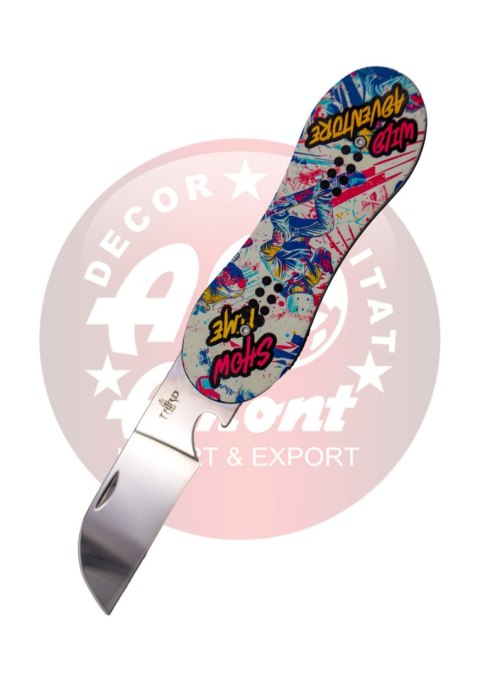 Nóż składany Third Decor Habitat Snowboarder Graphic Aluminium, Mirror 420 (TH-N119B) Decor Habitat