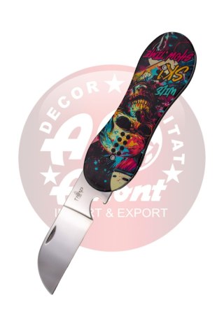 Nóż składany Third Decor Habitat Skull Graphic Aluminium, Mirror 420 (TH-N119D) Decor Habitat