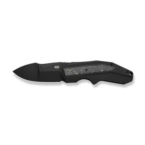 Nóż składany WeKnife Coral Black Titanium/Aluminium Foil Carbon Fiber, Black Stonewashed CPM 20CV by Gustavo T. Cecchini (WE2404 WE Knife