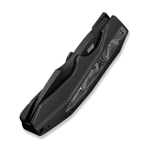 Nóż składany WeKnife Coral Black Titanium/Aluminium Foil Carbon Fiber, Black Stonewashed CPM 20CV by Gustavo T. Cecchini (WE2404 WE Knife