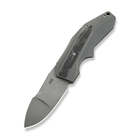 Nóż składany WeKnife Coral SLT Gray Titanium/Marble Carbon Fiber, Gray Stonewashed 20CV by Gustavo T. Cecchini (WE24044-2) WE Knife