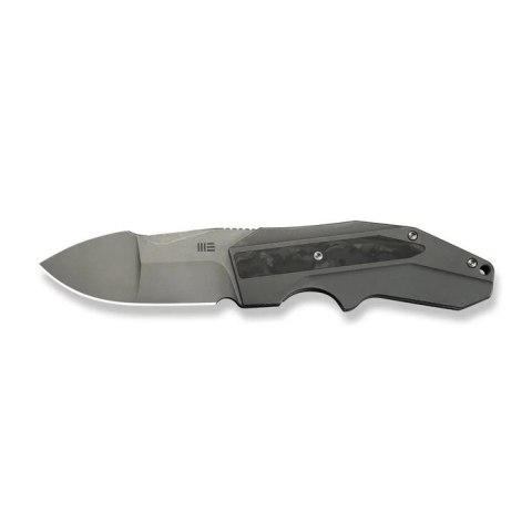 Nóż składany WeKnife Coral SLT Gray Titanium/Marble Carbon Fiber, Gray Stonewashed 20CV by Gustavo T. Cecchini (WE24044-2) WE Knife