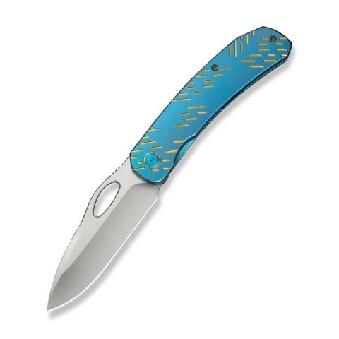 Nóż składany WeKnife Inmate Blue Titanium, Satin CPM 20CV by Jerad Neeve (WE23096B-3) WE Knife