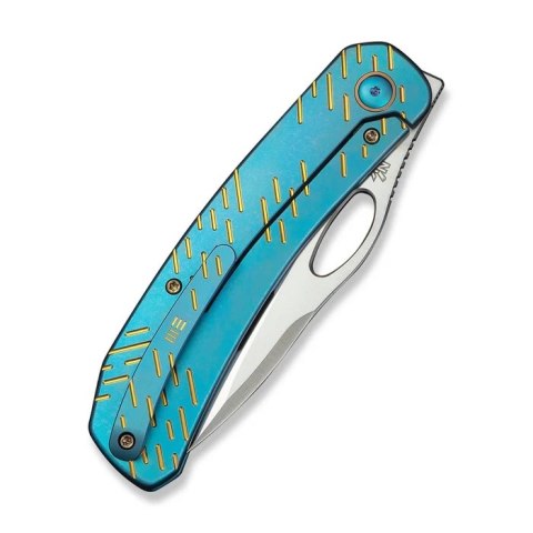 Nóż składany WeKnife Inmate Blue Titanium, Satin CPM 20CV by Jerad Neeve (WE23096B-3) WE Knife