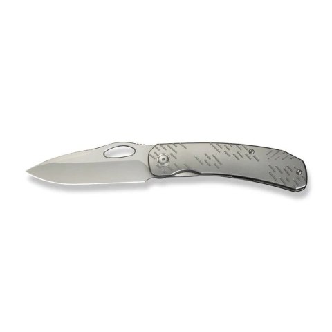 Nóż składany WeKnife Inmate Gray Titanium, Stonewashed CPM 20CV by Jerad Neeve (WE23096B-1) WE Knife