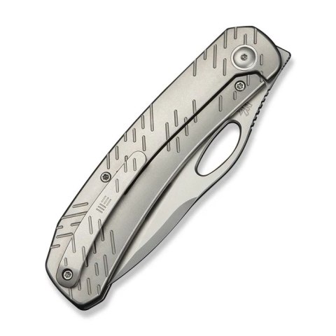 Nóż składany WeKnife Inmate Gray Titanium, Stonewashed CPM 20CV by Jerad Neeve (WE23096B-1) WE Knife