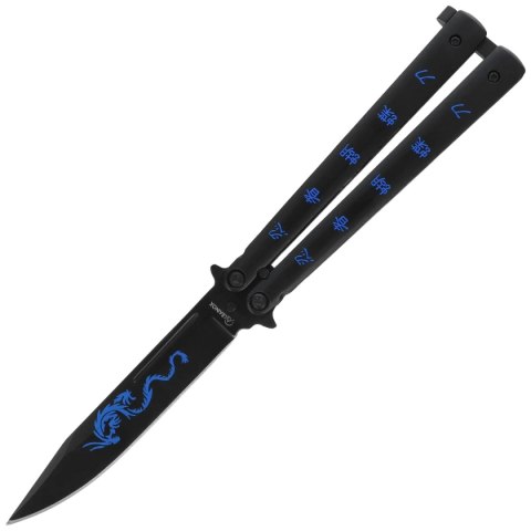 Nóż składany motylek Martinez Albainox Balisong Night Fighter II Black Stainless Steel, Black 3Cr13MoV (02104) Martinez Albainox
