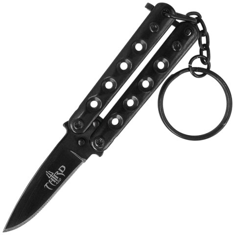 Nóż składany motylek brelok Third Decor Habitat Balisong Black Stainless Steel, Black Stainless Steel (TH-K2824N) Decor Habitat