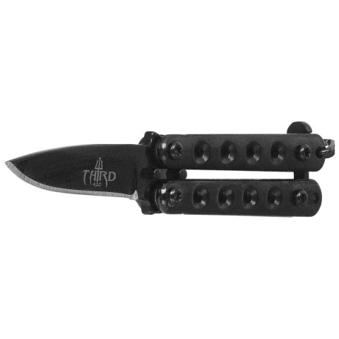 Nóż składany motylek brelok Third Decor Habitat Balisong Black Stainless Steel, Black Stainless Steel (TH-K2824N) Decor Habitat