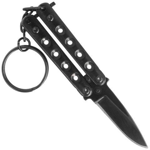 Nóż składany motylek brelok Third Decor Habitat Balisong Black Stainless Steel, Black Stainless Steel (TH-K2824N) Decor Habitat