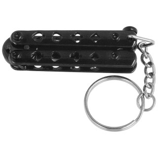 Nóż motylkowy brelok Third Decor Habitat Balisong Poker Black Stainless Steel, Black 420 (TH-K0101N) Decor Habitat