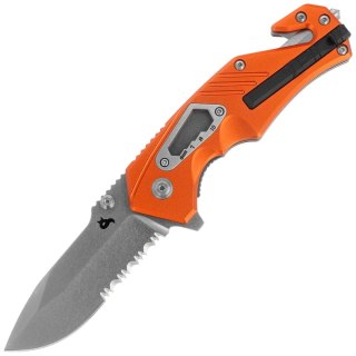 Nóż składany ratowniczy BlackFox Demand Orange Aluminium, Stonewashed D2 (BF-784 OR) FOX