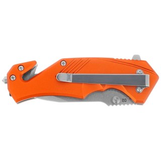 Nóż składany ratowniczy BlackFox Demand Orange Aluminium, Stonewashed D2 (BF-784 OR) FOX