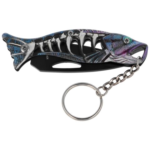Nóż wędkarski brelok Martinez Albainox Fishing Blue Aluminium, Black 3Cr13Mov (18504-BL) Martinez Albainox