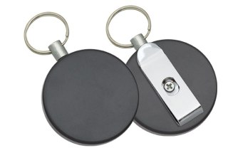 Retraktor Barbaric z klipsem Black ABS, 100cm (16247) Barbaric by Martinez Albainox