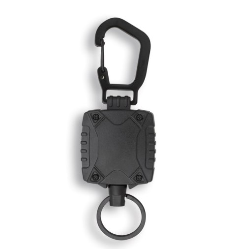 Retraktor Barbaric z klipsem Black ABS, Metal Carabiner, 75cm (16246-NE) Barbaric by Martinez Albainox