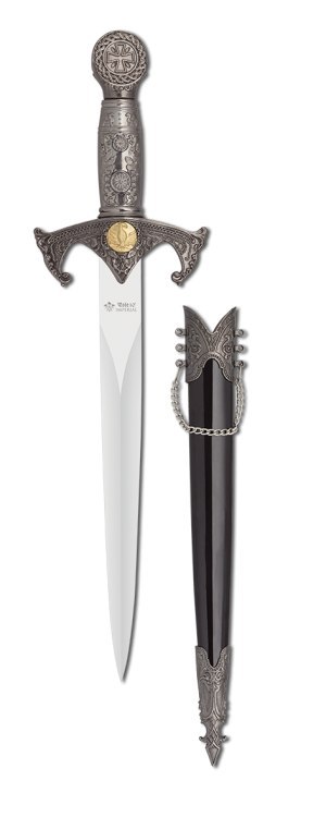 Sztylet templariuszy Templar Knights Zamak/ABS, Brightness 3Cr13Mov (32726) Tole10 Imperial by Martinez Albainox