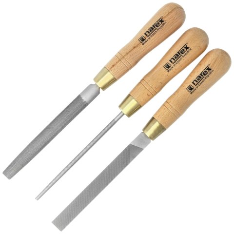 Zestaw pilników do metalu Mikov Narex Profi 3 szt. 150 mm (854301) Narex