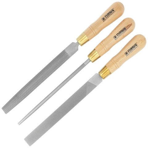 Zestaw pilników do metalu Mikov Narex Profi 3 szt. 250 mm (854303) Narex