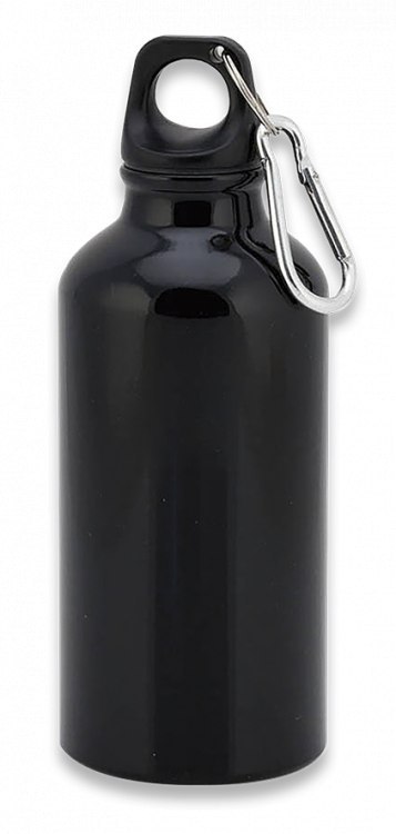 Butelka Barbaric Sports z karabińczykiem Aluminium 400 ml Black Glossy (40069) Barbaric by Martinez Albainox