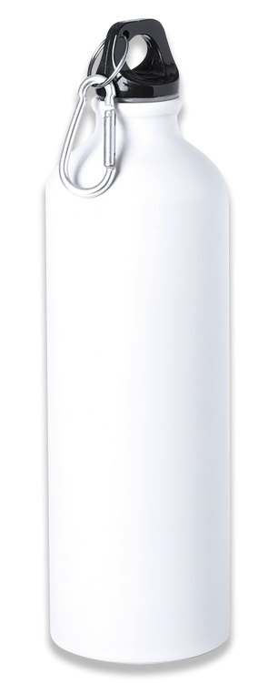 Butelka Barbaric Sports z karabińczykiem Aluminium 800 ml - White Matte (40071) Barbaric by Martinez Albainox