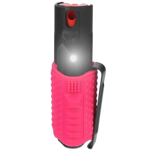 Gaz pieprzowy ESP Hurricane Flashlight Clip Black/Pink 15 ml - strumień (SpH-SFL02-PC) ESP - Euro Security Products