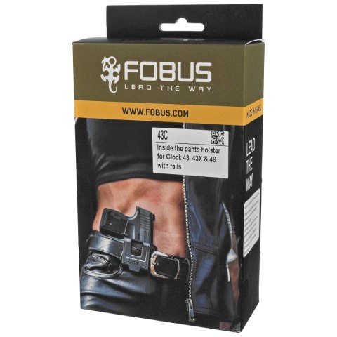 Kabura wewnętrzna IWB Fobus 43C do Glock 43, 43X, 48 z szyną i bez szyny Fobus