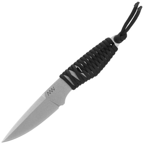 Nóż ANV P100 Black Paracord, Stonewashed Sleipner (ANVP100-002) ANV - Acta Non Verba Knives