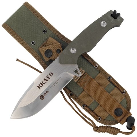 Nóż K25 Bravo Green G10, Satin/Brushed 7Cr17Mov (32260) K25 by Martinez Albainox