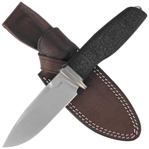 Nóż LionSteel Acha Black Burlap Micarta, Satin M390 by Molletta (AH BLB) LionSteel