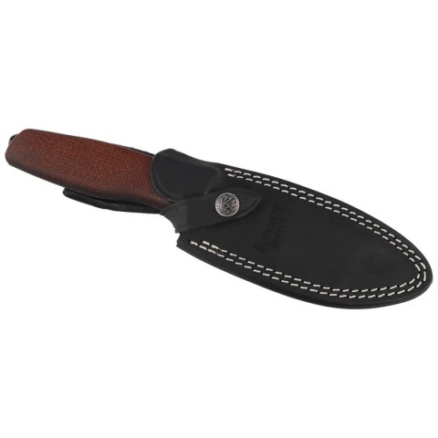 Nóż LionSteel Acha Natural Burlap Micarta, Black Stonewashed M390 by Molletta (AH B BLN) LionSteel