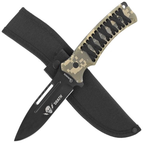 Nóż Martinez Albainox 32795 ABS Camo/Black Stringing, Black 3Cr13Mov Martinez Albainox